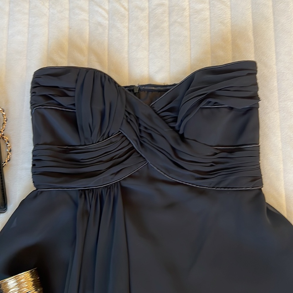 White House Black Market Strapless Black Dress - Picture 2 of 7